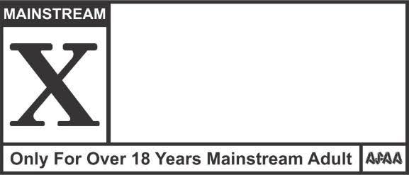 Película para adultos para hombres y parejas la X es totalmente de color negro.