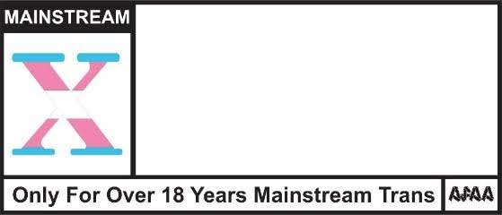 Película para adultos transgénero Para hombres, mujeres y parejas trans la X consta de los siguientes colores azul claro, rosa y blanco.